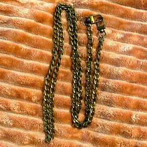 NWOT Unbranded Brass Colored 47” Chain